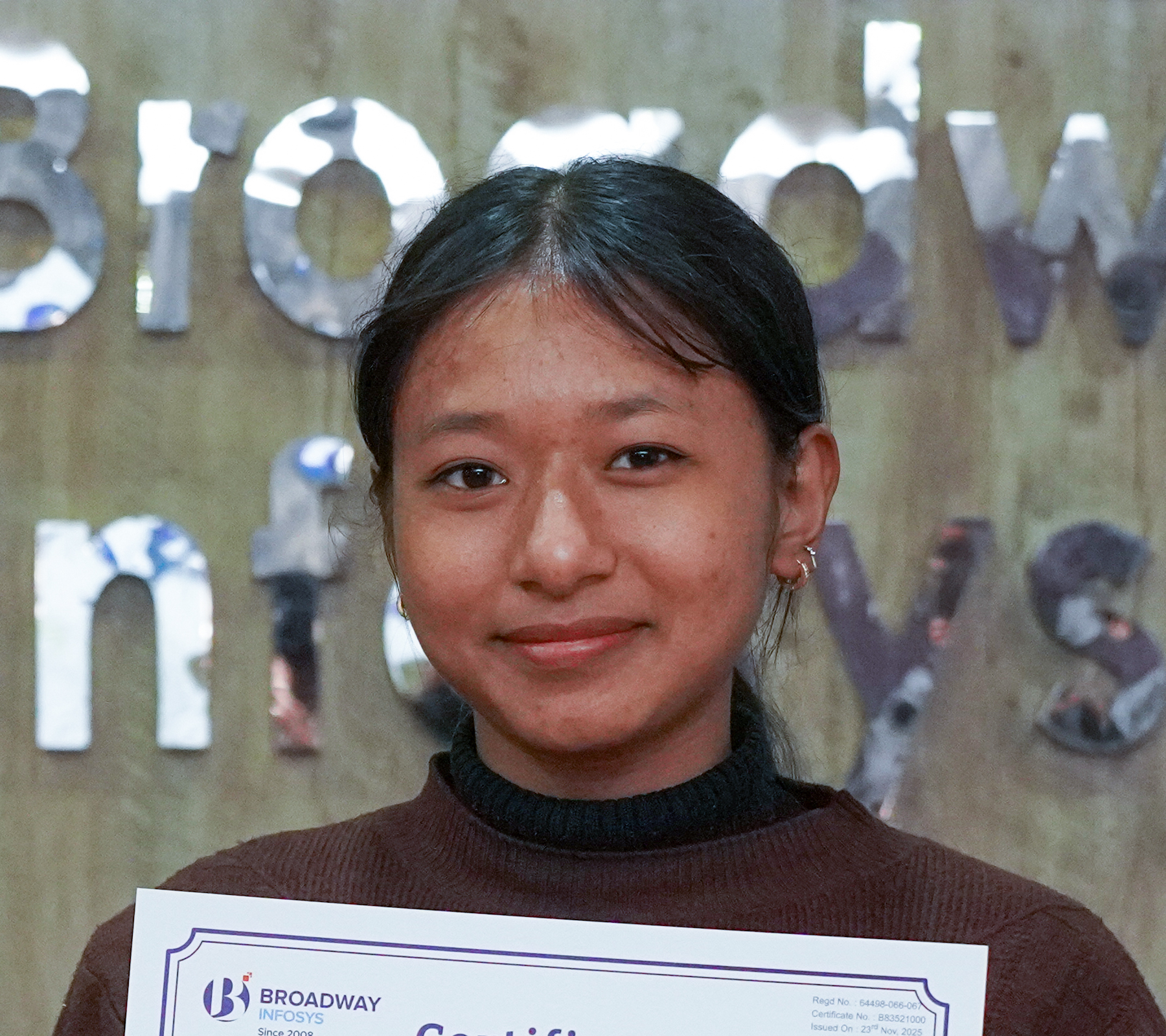 Testimonial from Ms. Prakriti Suwal